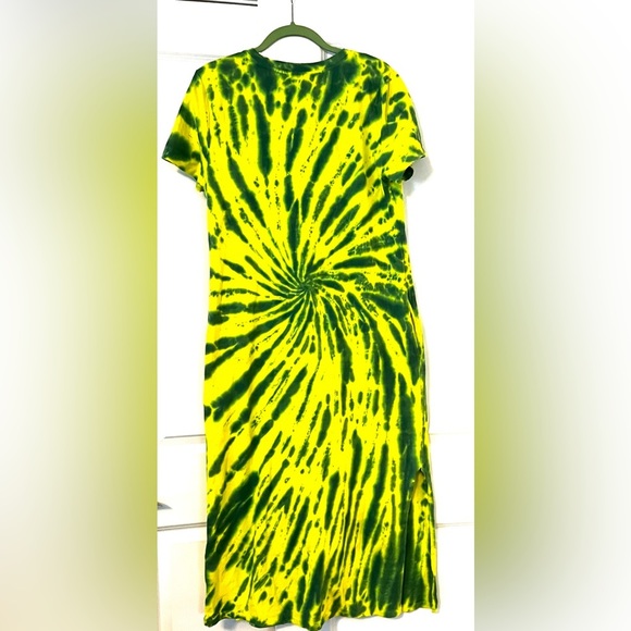 NWT Anthropologie Daily Practice Tie-Dye Midi Dress Lagoon Green - Picture 5 of 6